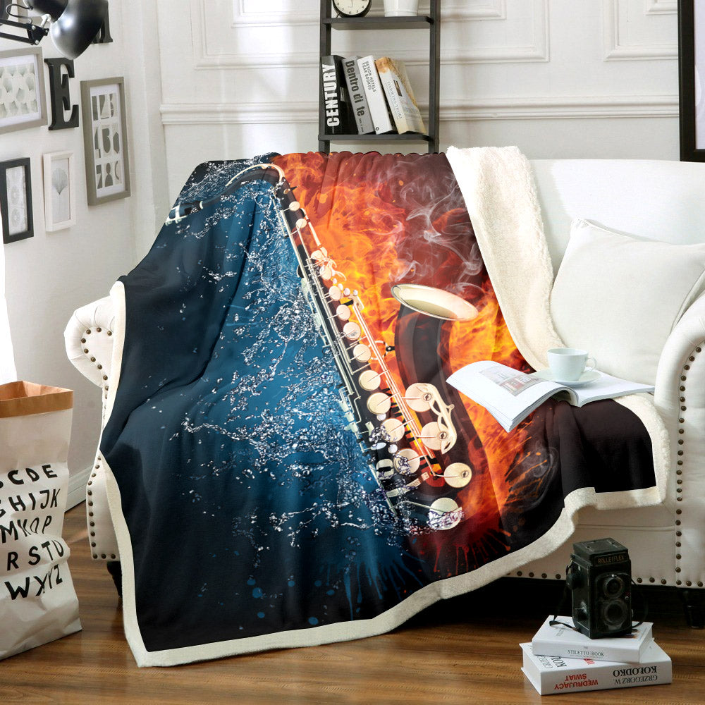 Saxophone CG1311156TT Sherpa Fleece Blanket