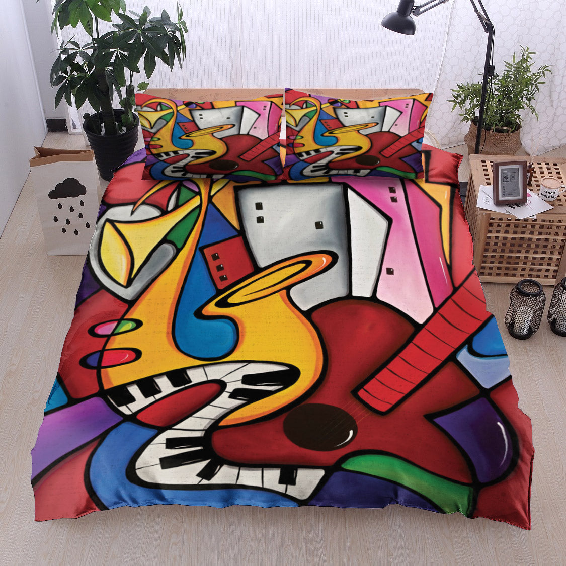 Saxophone Guitar DV0411214B Bedding Sets