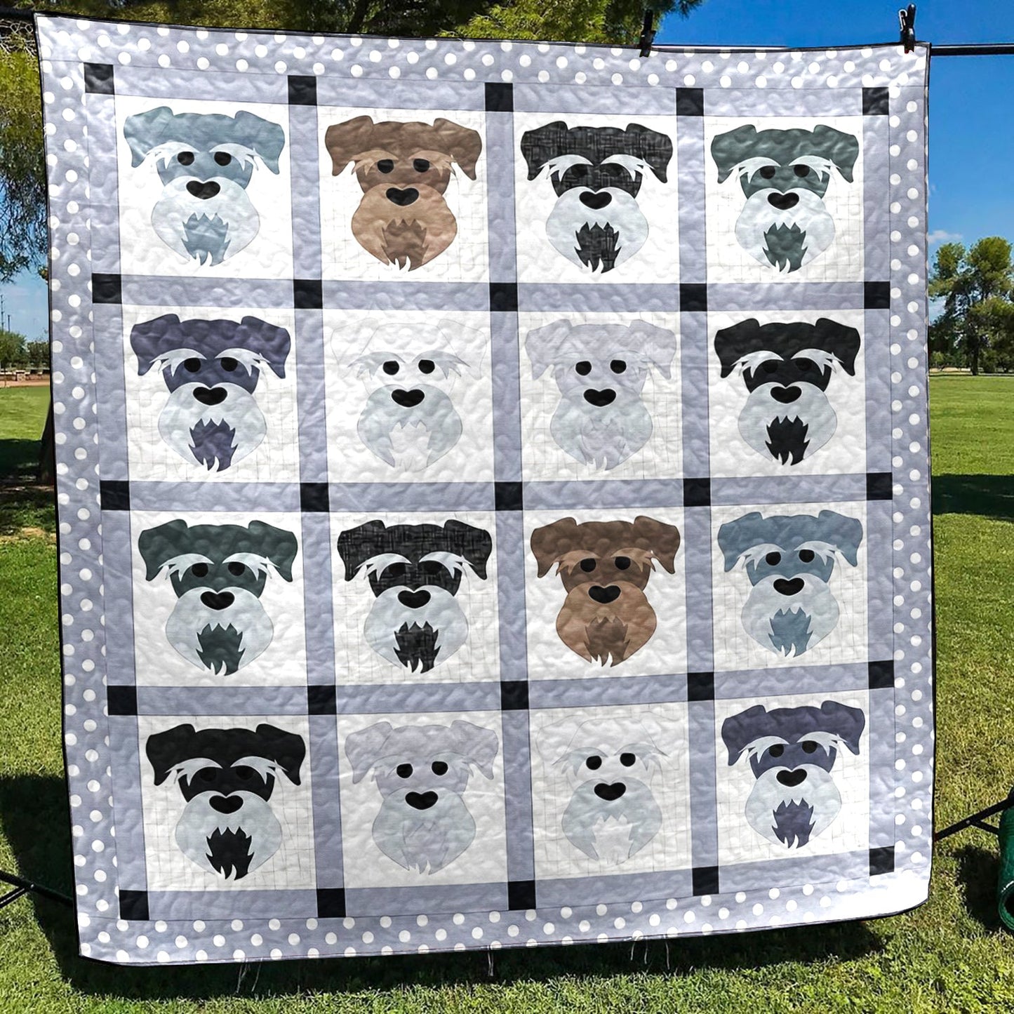 Schnauzer CLM0611595 Art Quilt