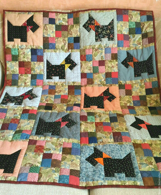 Schnauzer CLP1312138Q Quilt Blanket