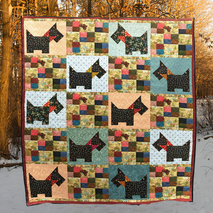 Schnauzer CLP1312138Q Quilt Blanket