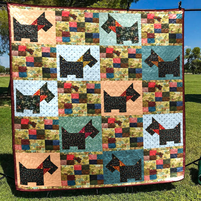 Schnauzer CLP1312138Q Quilt Blanket