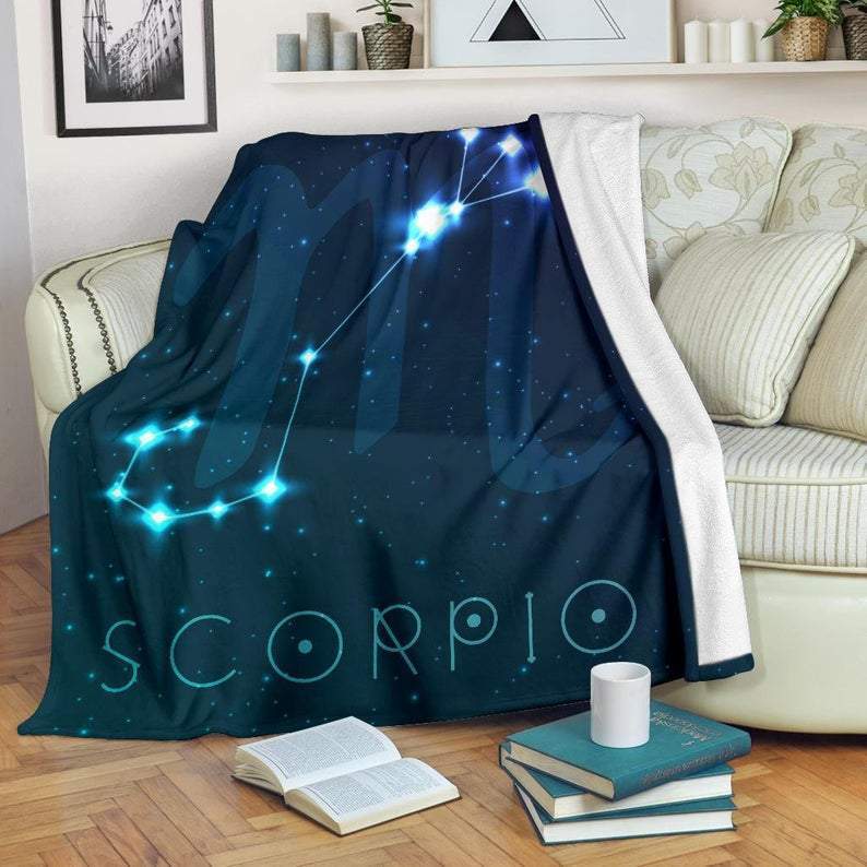 Scorpio Zodiac Sign Astrology CL09100168MDF Sherpa Fleece Blanket
