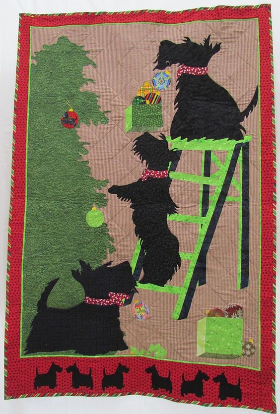 Scottish Terrier CLA0810406Q Quilt Blanket