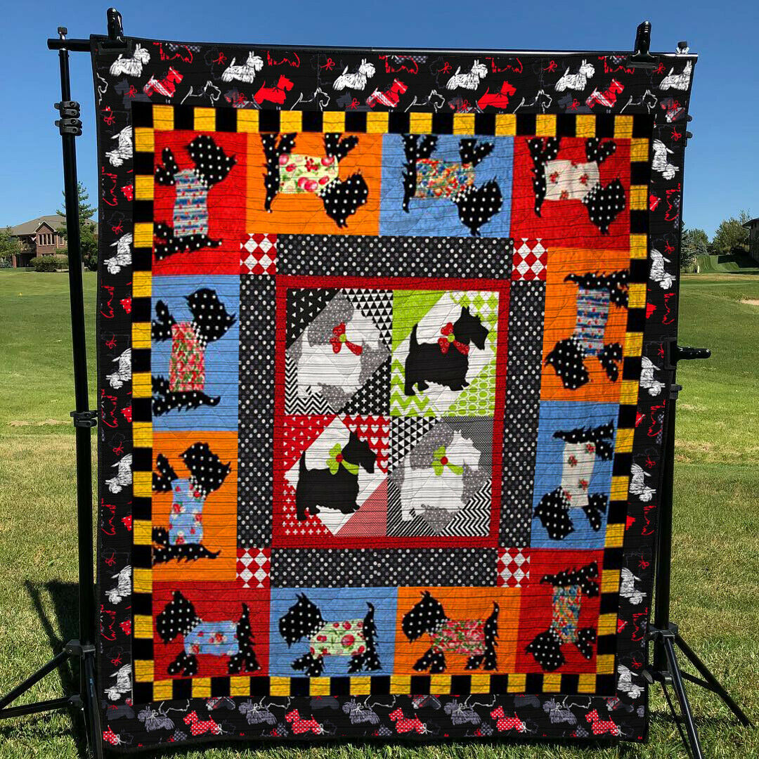 Scottish Terrier CLA0810409Q Quilt Blanket