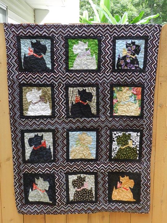 Scottish Terrier CLA1410529Q Quilt Blanket