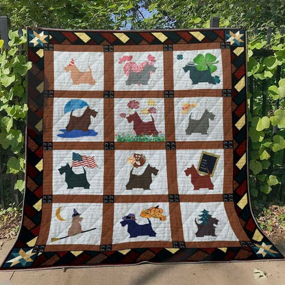 Scottish Terrier TL280529 Quilt Blanket