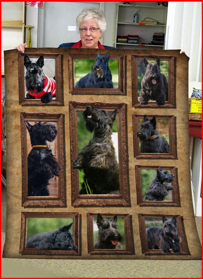 Scottish Terrier CL30100264MDF Sherpa Fleece Blanket