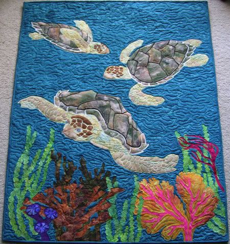 Sea Turtle CLA1410530Q Quilt Blanket