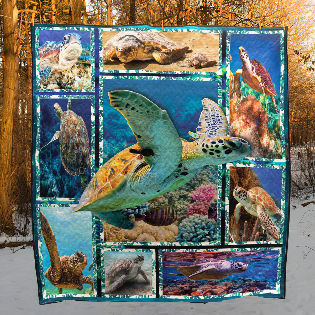 Sea Turtle Premium CL05100084MDQ Quilt Blanket