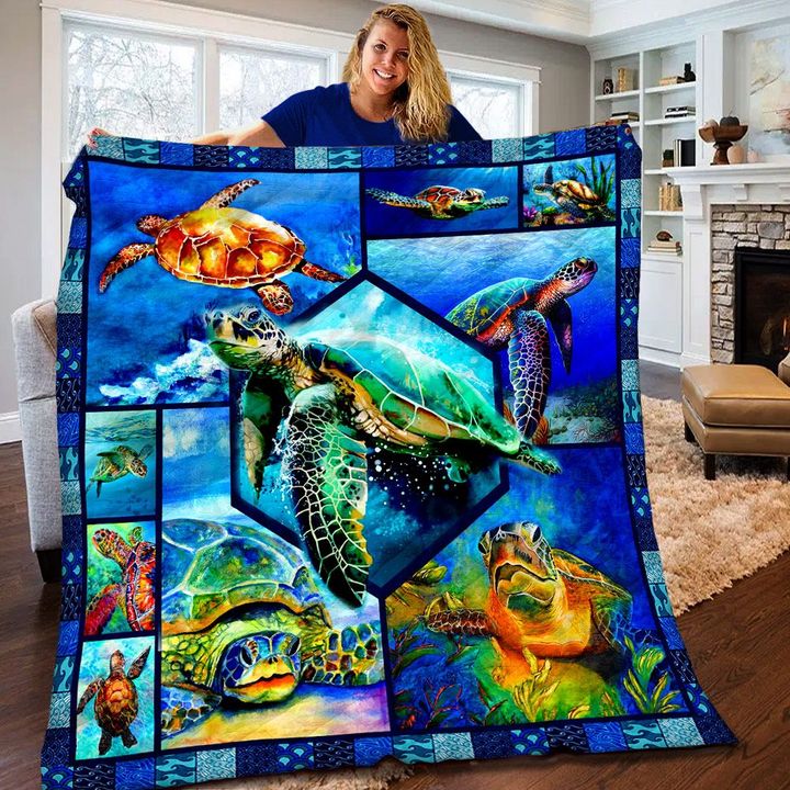 Sea Turtle Quilt Blanket TM271009