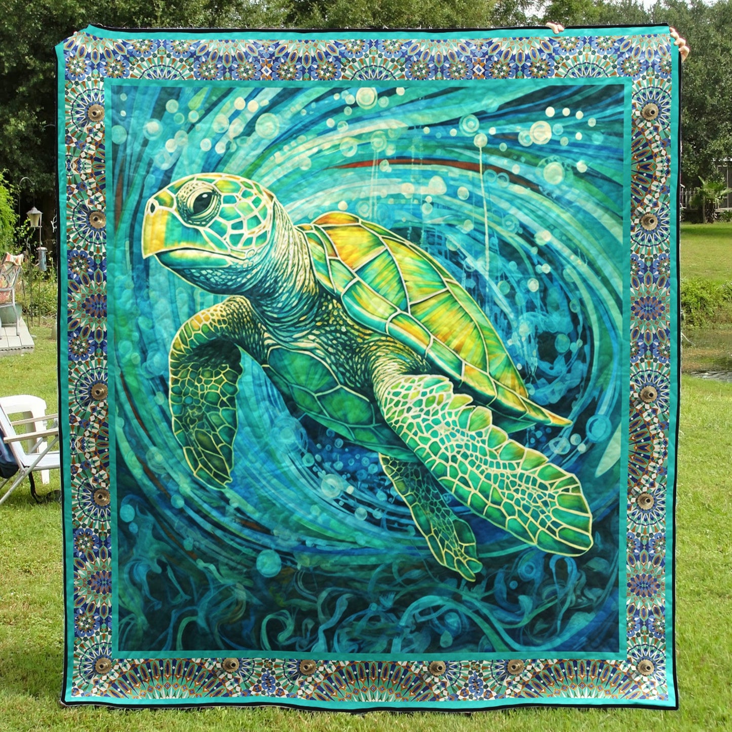 Sea Turtle TD21110494 Art Quilt