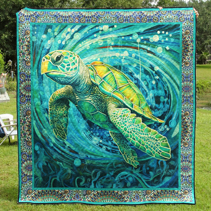 Sea Turtle TD21110494 Art Quilt