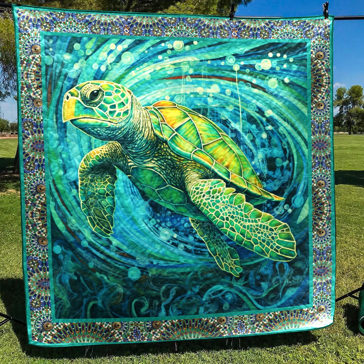 Sea Turtle TD21110494 Art Quilt