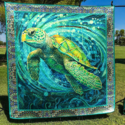 Sea Turtle TD21110494 Art Quilt