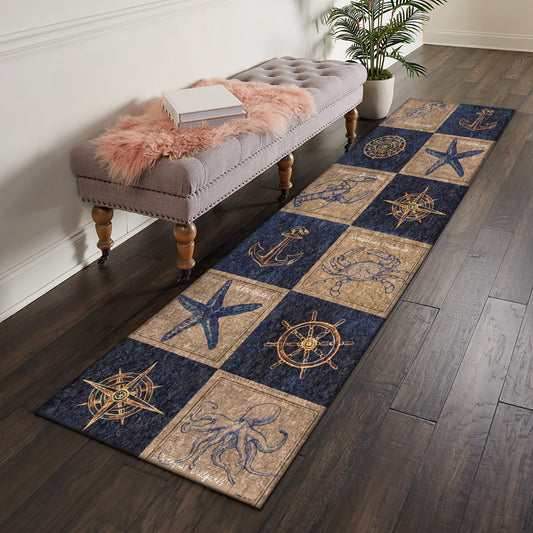 Sea Life AA1610011N Runner Rug