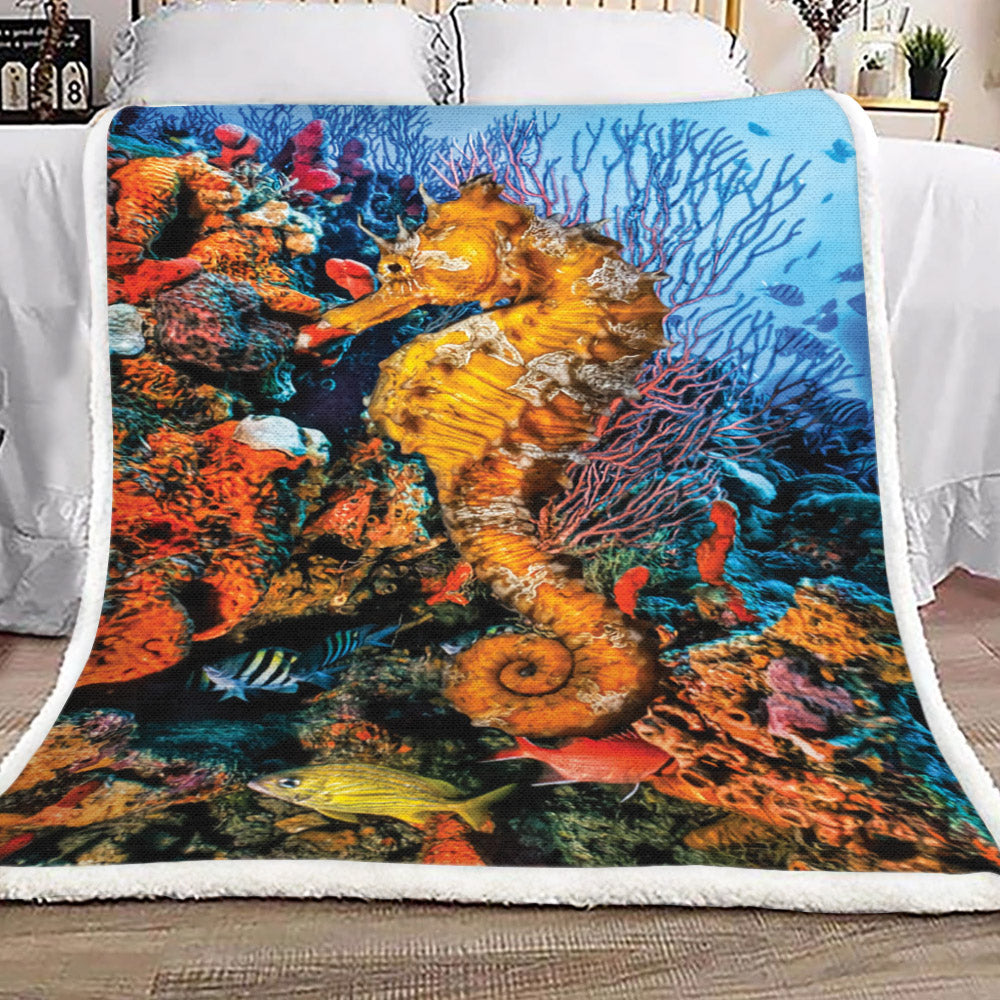 Sea Life TT1410202TT Sherpa Fleece Blanket