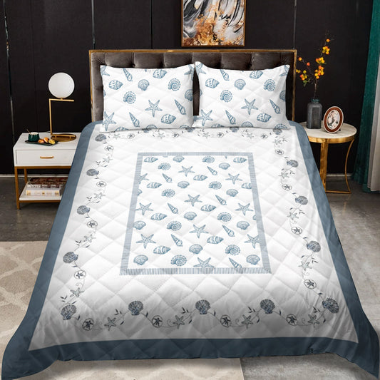 Sea Shells CLM1511349B Quilt Bedding Set