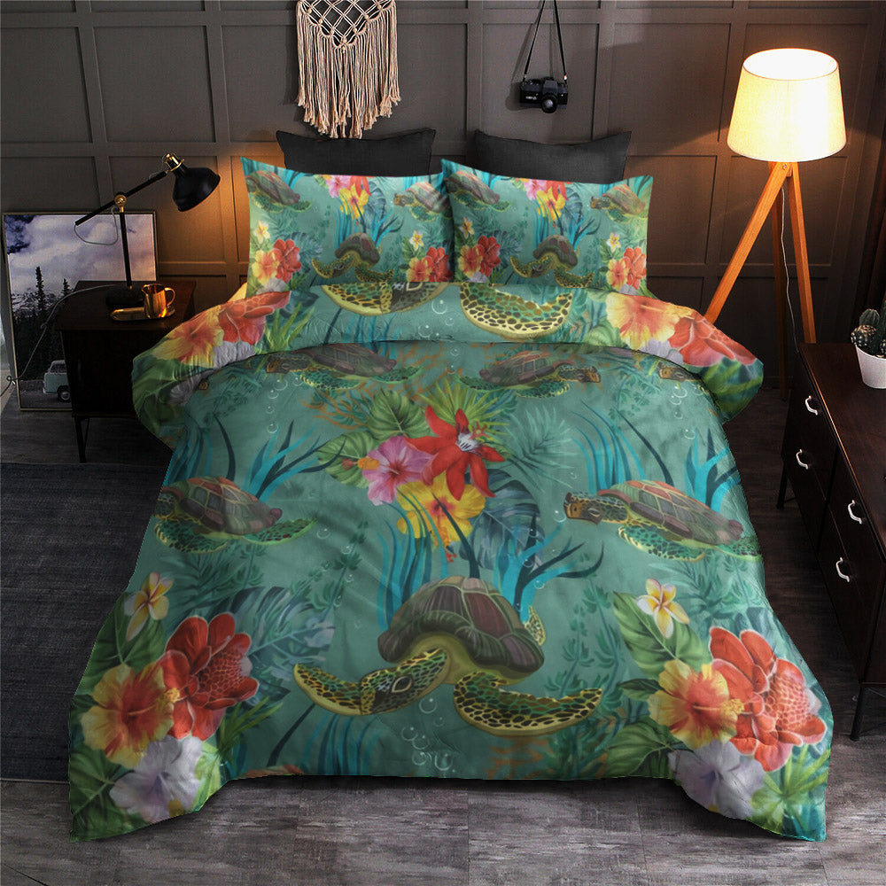 Sea Turtle Pattern Print Design CLA19101478B Bedding Sets
