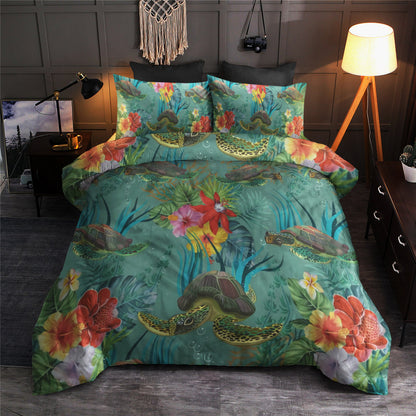 Sea Turtle Pattern Print Design CLA19101478B Bedding Sets
