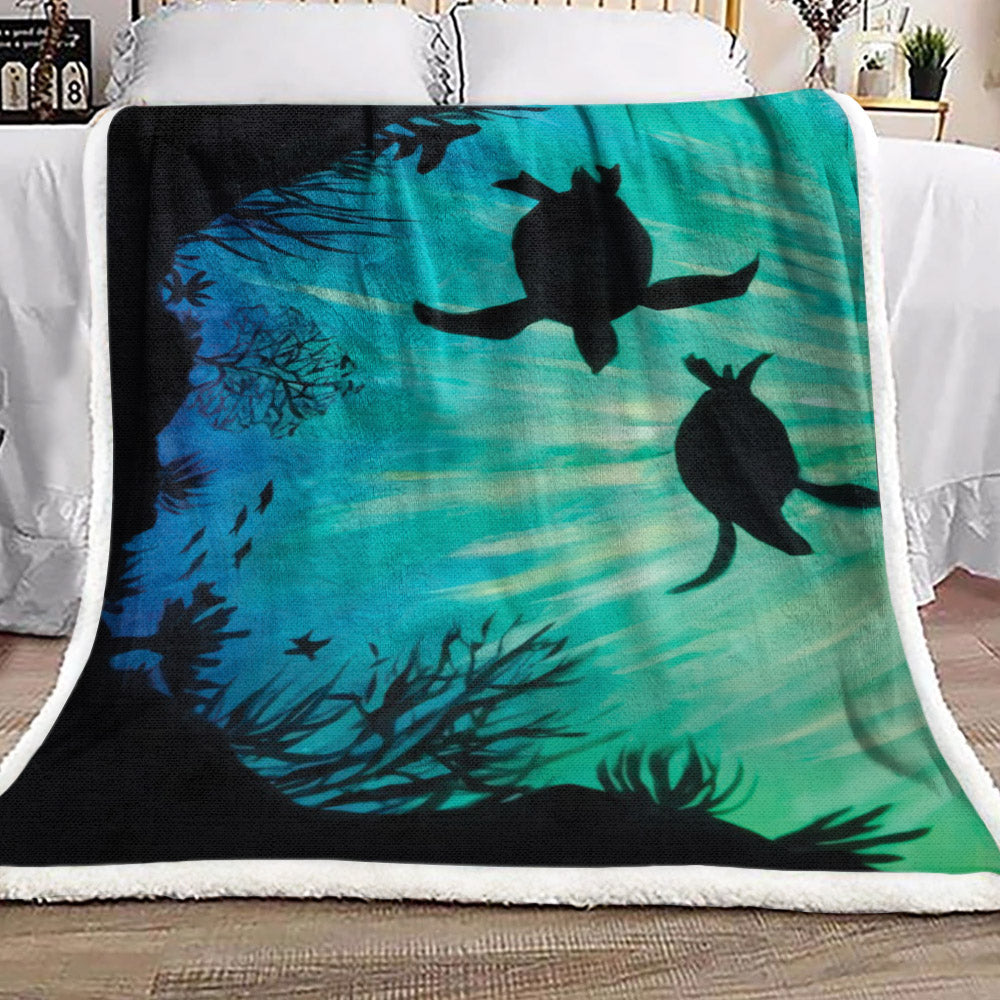 Sea Turtles DV1910201F Sherpa Fleece Blanket