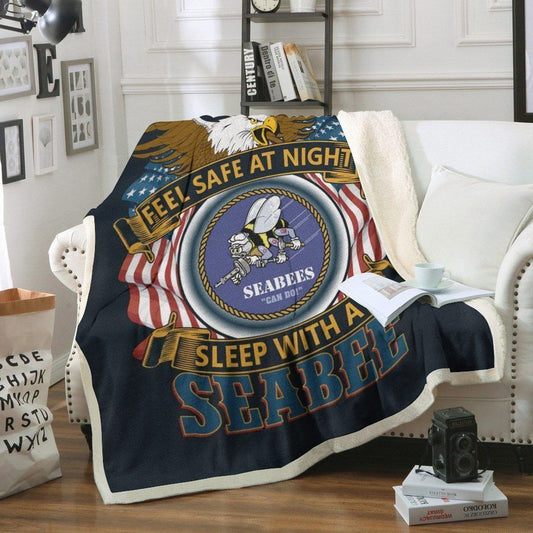 Seabee CL150805MD Sherpa Fleece Blanket