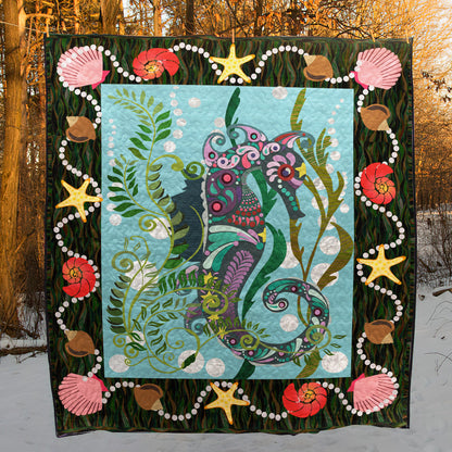 Seahorse CLA290634 Quilt Blanket