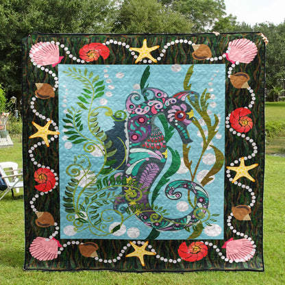 Seahorse CLA290634 Quilt Blanket