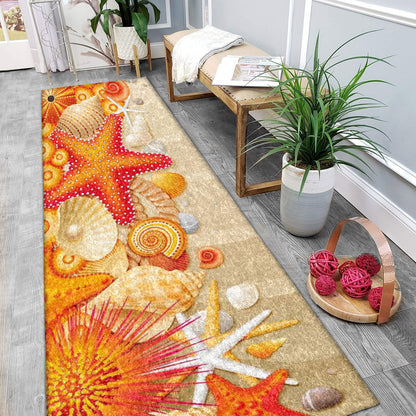 Seashell Starfish HM121034N Runner Rug