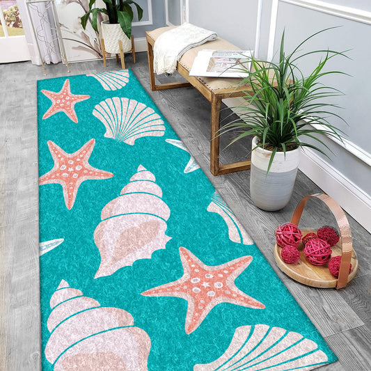 Seashell Starfish HM121035N Runner Rug