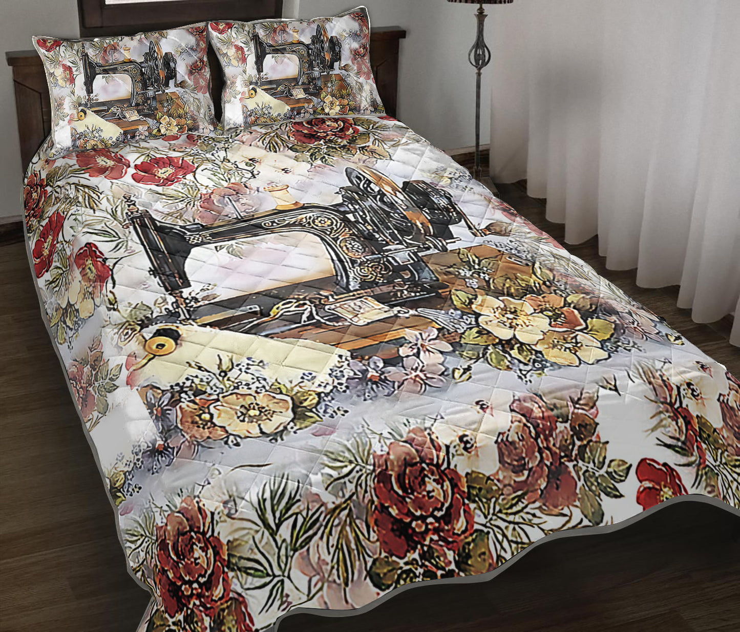 Sewing Machine Quilt Bedding Set TL180906