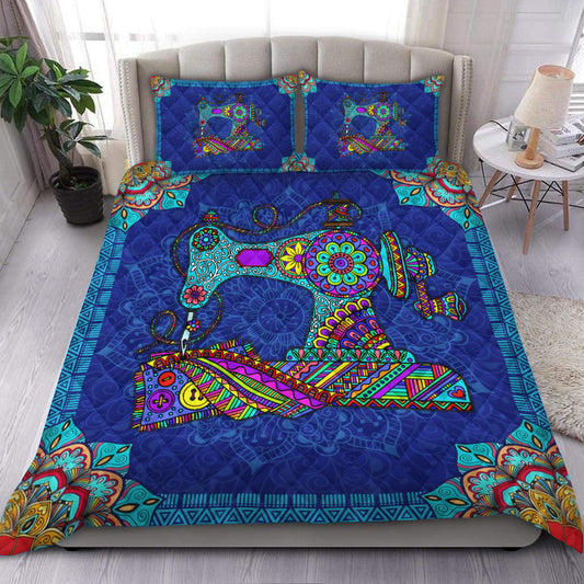 Sewing Mandala Quilt Bedding Set HM290909D