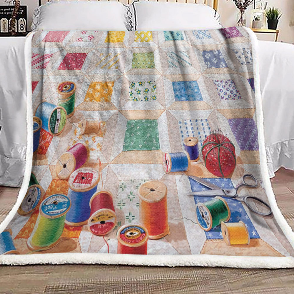 Sewing BT1111288F Sherpa Fleece Blanket