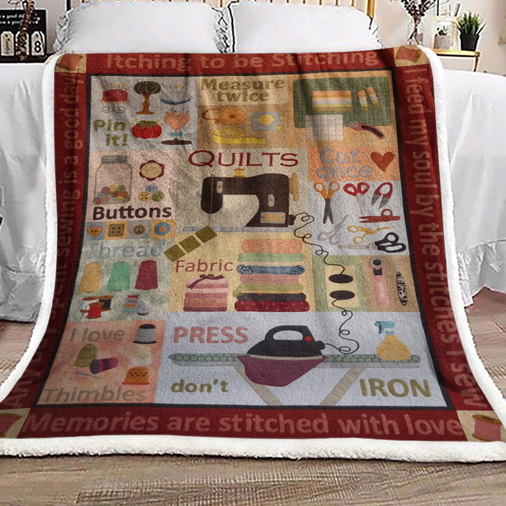 Sewing HN1210134F Sherpa Fleece Blanket