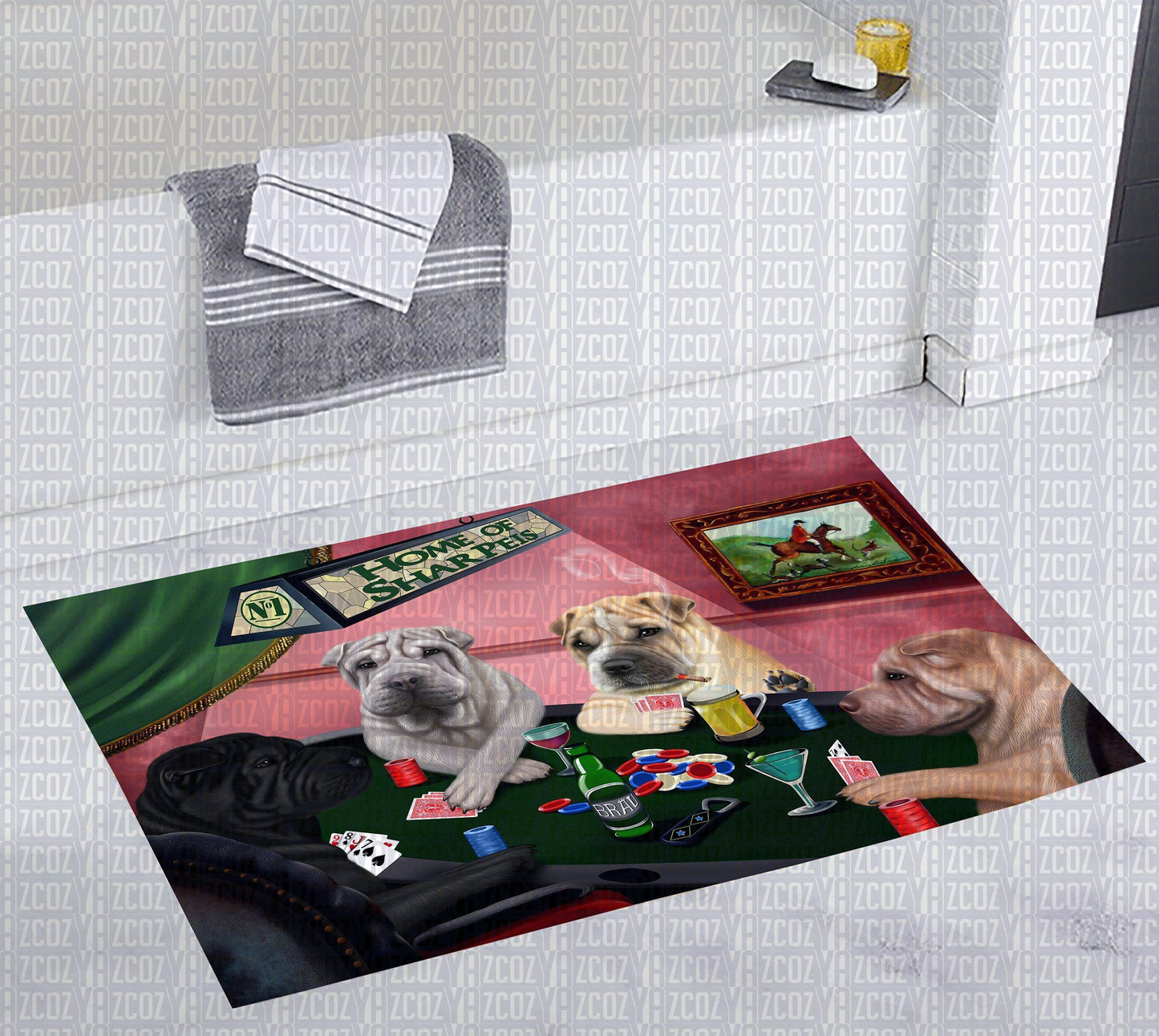 Shar Pei CL20111548MDD Non-slip Door mats