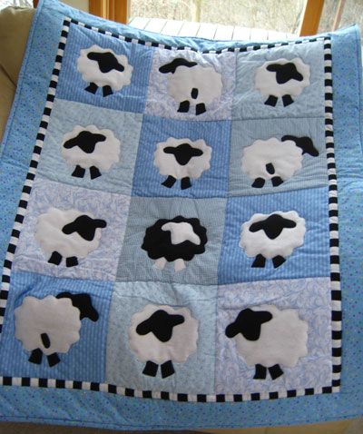 Sheep CL16100237MDQ Quilt Blanket