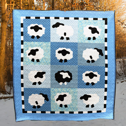 Sheep CL16100237MDQ Quilt Blanket