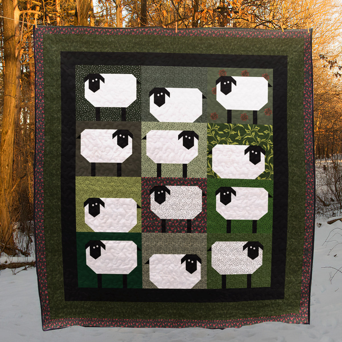 Sheep CLA0810425Q Quilt Blanket