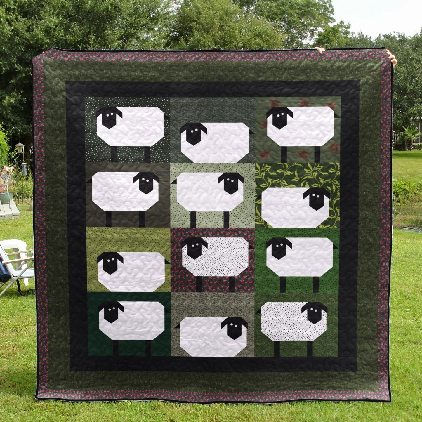 Sheep CLA0810425Q Quilt Blanket