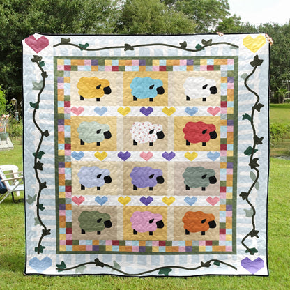 Sheep CLA0910605Q Quilt Blanket