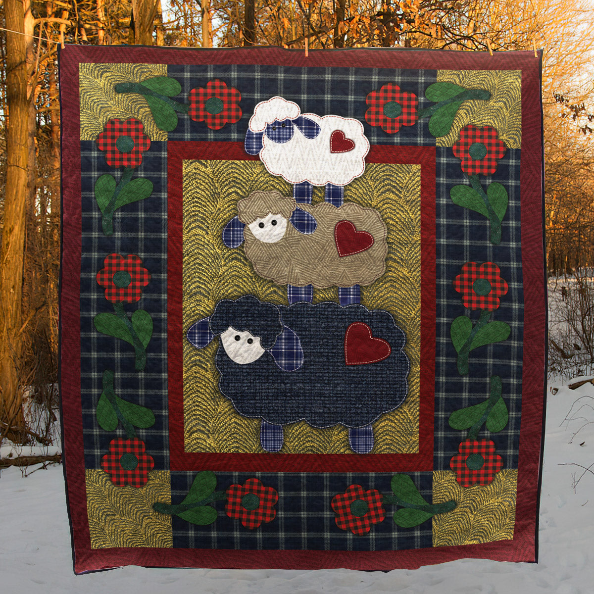 Sheep CLM0511550 Quilt Blanket