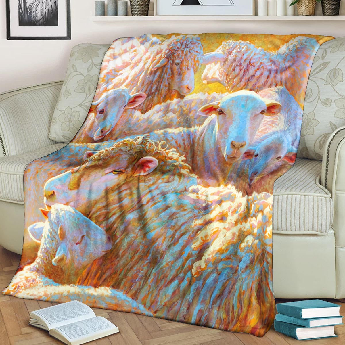 Sheep BL161062F Sherpa Fleece Blanket