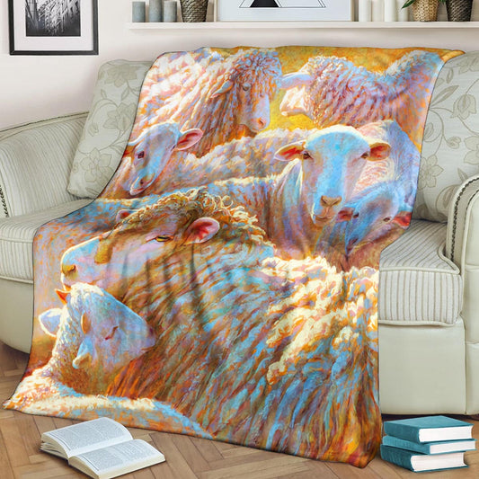 Sheep BL161062F Sherpa Fleece Blanket