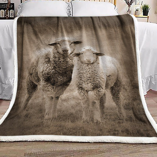 Sheep HN2210207F Sherpa Fleece Blanket
