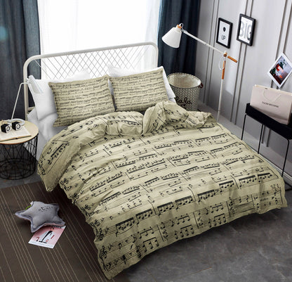 Sheet Music Bedding Black CLA22100840B Bedding Sets