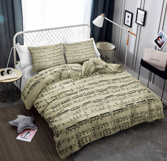 Sheet Music Bedding Black CLA22100840B Bedding Sets