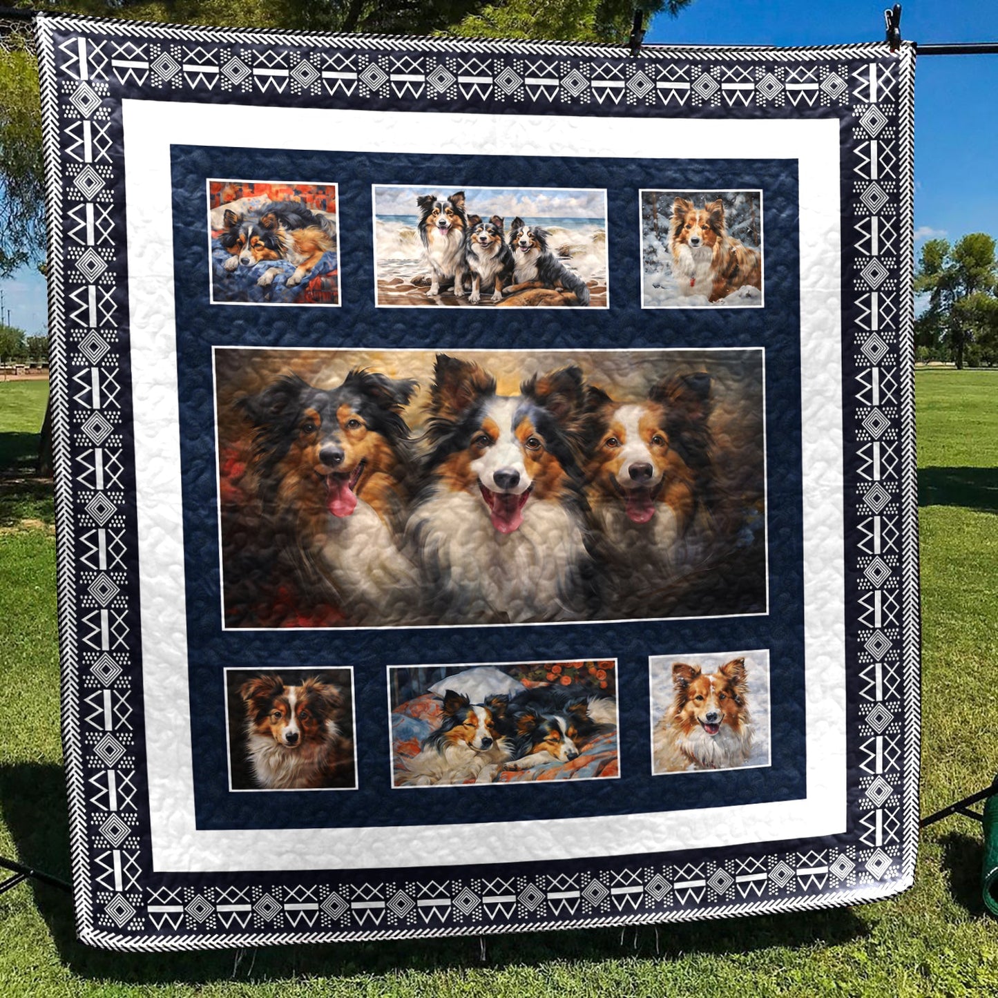 Shetland Sheepdog CL12110165MDQ Art Quilt