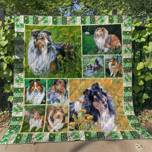 Shetland Sheepdog HM110630 Quilt Blanket