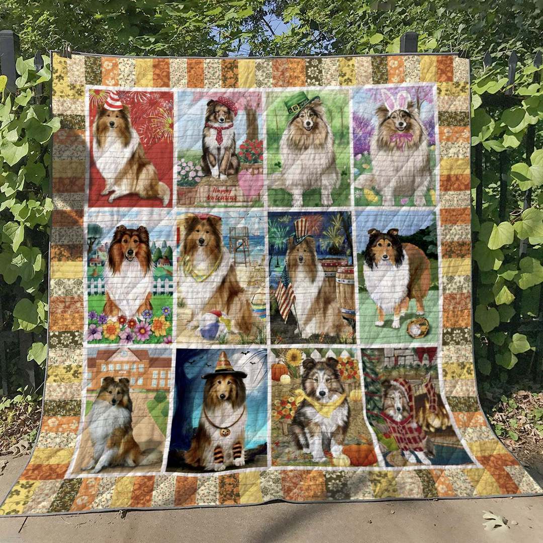 Shetland Sheepdog HM120616 Quilt Blanket