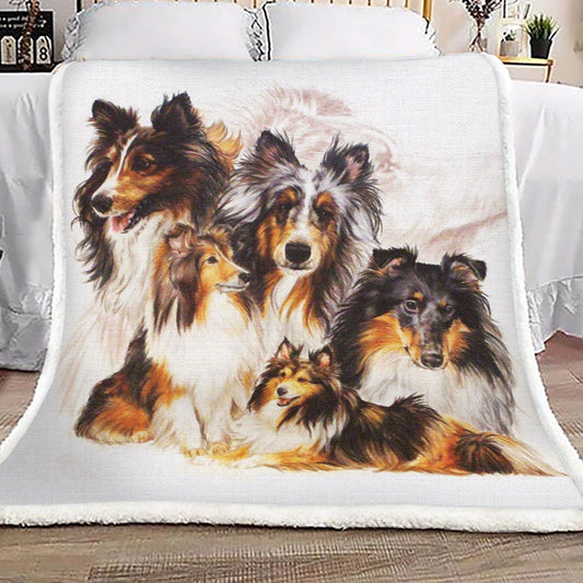 Shetland Sheepdog HM0310152TT Sherpa Fleece Blanket